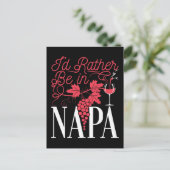 Ich wäre eher in Napa Postkarte (Stehend Vorderseite)