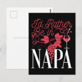 Ich wäre eher in Napa Postkarte (Vorne/Hinten)