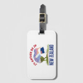 Ich wäre eher in Neuseeland Gepäckanhänger (Vorderseite Vertikal)