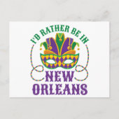 Ich wäre eher in New Orleans Postkarte (Vorderseite)