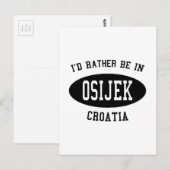 Ich wäre eher in Osijek Postkarte (Vorne/Hinten)