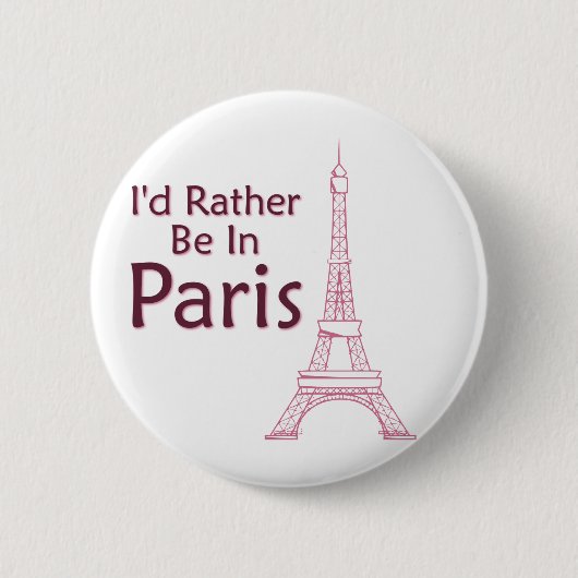 Ich wäre eher in Paris. Button (Vorderseite)