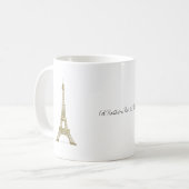 Ich wäre eher in Paris, Frankreich, Eiffelturm Kaffeetasse (Vorderseite Links)