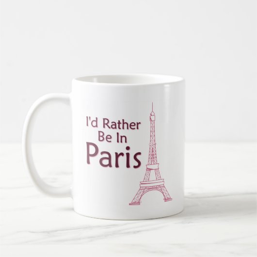 Ich wäre eher in Paris. Kaffeetasse (Links)
