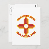 Ich wäre eher in Santa Fe Postkarte (Vorne/Hinten)