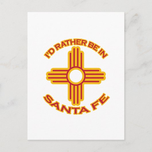Ich wäre eher in Santa Fe Postkarte (Vorderseite)