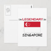 Ich wäre eher in SINGAPUR Postkarte (Vorne/Hinten)