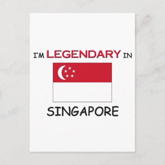 Ich wäre eher in SINGAPUR Postkarte (Vorderseite)