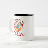 Ich wäre eher in Spanien Zweifarbige Tasse (Vorderseite Links)