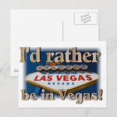 Ich wäre eher in Vegas! Postkarte (Vorne/Hinten)
