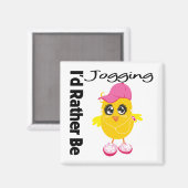 Ich wäre eher Joggen Magnet (Vorderseite/Rückseite)