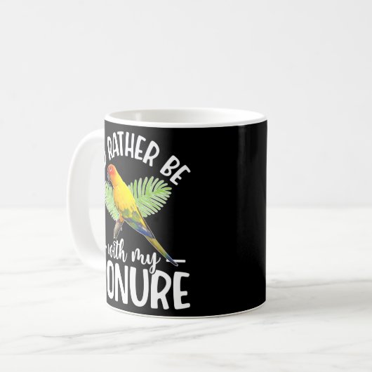 Ich wäre eher mit meinem Conure-Besitzer-Know-how Kaffeetasse (Vorderseite Links)