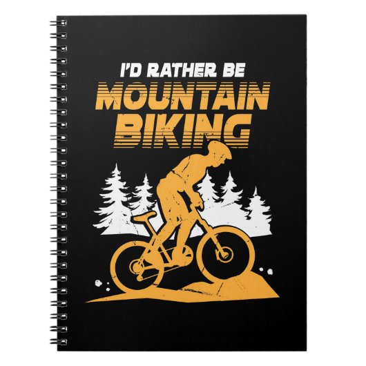 Ich wäre eher Mountainbiking Notizblock (Vorderseite)