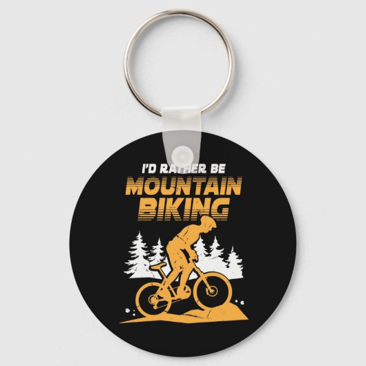 Ich wäre eher Mountainbiking Schlüsselanhänger (Vorderseite)