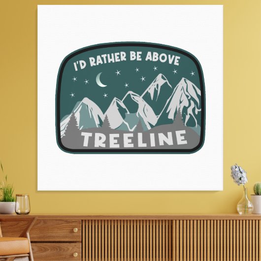 Ich wäre eher über Treeline Leinwanddruck (Insitu (Wohnzimmer))