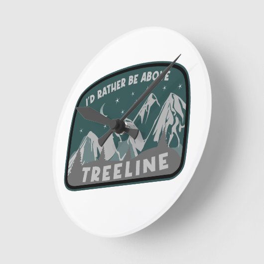 Ich wäre eher über Treeline Runde Wanduhr (Winkel)