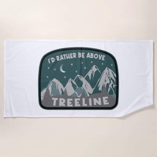 Ich wäre eher über Treeline Strandtuch (Vorderseite)