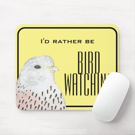 Ich wäre eher Vogelbeobachtung Mousepad (Mit Mouse)