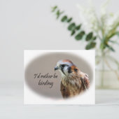 Ich wäre eher Vogelbeobachtung Postkarte (Stehend Vorderseite)
