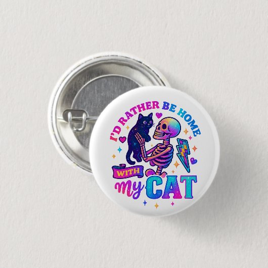 Ich wäre eher Zuhause... Button (Vorne & Hinten)