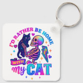 Ich wäre eher Zuhause... Schlüsselanhänger (Rückseite)