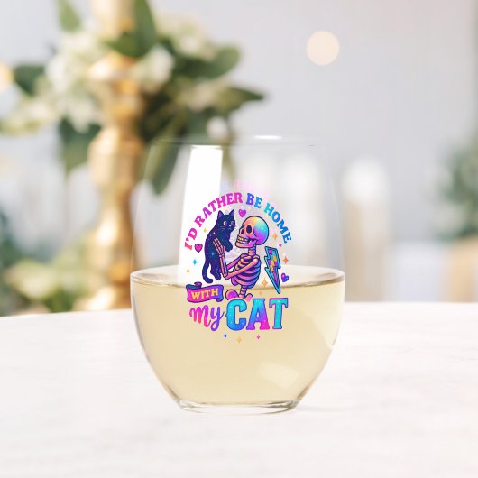 Ich wäre eher Zuhause... Weinglas Ohne Stiel (Insitu (Hochzeit))