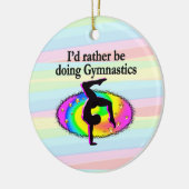 ICH WÄRE EIN GYMNAST. KERAMIK ORNAMENT (Links)
