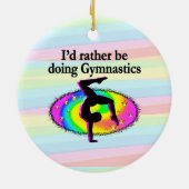ICH WÄRE EIN GYMNAST. KERAMIK ORNAMENT (Hinten)