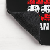 Ich wäre für Trump Trump eher Müll in Müll F Mousepad (Ecke)