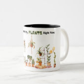 Ich wäre jetzt eher bei meinen Pflanze! Mug Zweifarbige Tasse (VorderseiteRechts)
