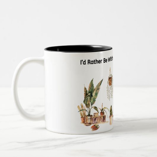 Ich wäre jetzt eher bei meinen Pflanze! Mug Zweifarbige Tasse (Links)