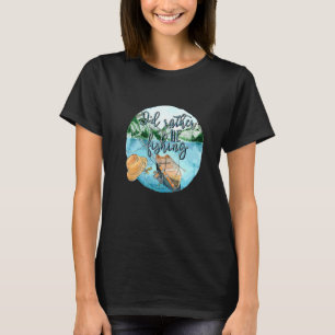 Ich wäre lieber am Fischen Sprüche für Angler T-Shirt