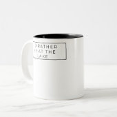 Ich wäre lieber am See Zweifarbige Tasse (Vorderseite Links)