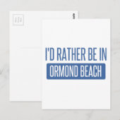 Ich wäre lieber am Strand von Ormond Postkarte (Vorne/Hinten)