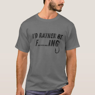 Ich wäre lieber Angelsn Funny Angler Geschenk Vint T-Shirt