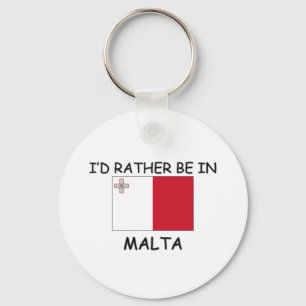 Ich wäre lieber auf Malta Schlüsselanhänger