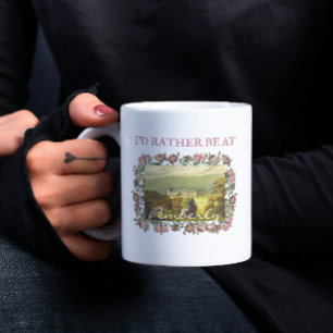 Ich wäre lieber auf Pemberly Jane Austen Vintage Kaffeetasse