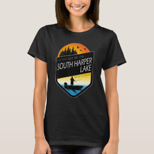 Ich wäre lieber auf South Harper Lake Wisconsin Fi T-Shirt