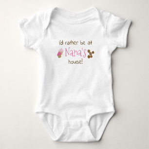Ich wäre lieber bei Nanas Haus, Süßigkeiten, Ke Baby Strampler