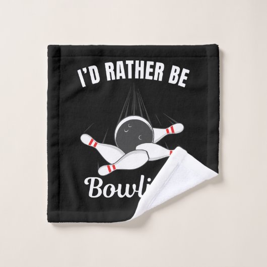 Ich wäre lieber beim Bowling Waschlappen (Waschlappen)