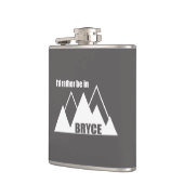 Ich wäre lieber im Berg Bryce Canyon Flachmann (Links)