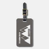 Ich wäre lieber im Berg Bryce Canyon Gepäckanhänger (Vorderseite vertikal)