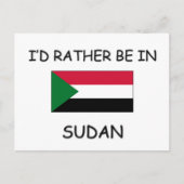 Ich wäre lieber im Sudan Postkarte (Vorderseite)