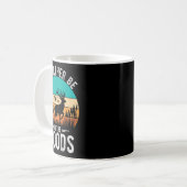 Ich wäre lieber im Wald, wenn ich Hirsche im Freie Kaffeetasse (Vorderseite Links)
