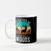 Ich wäre lieber im Wald, wenn ich Hirsche im Freie Kaffeetasse (Links)