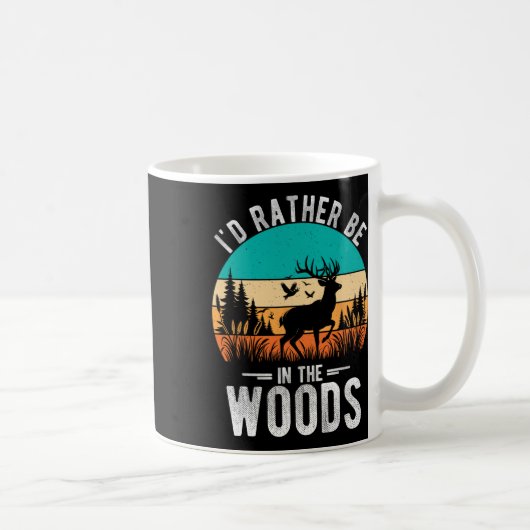 Ich wäre lieber im Wald, wenn ich Hirsche im Freie Kaffeetasse (Rechts)