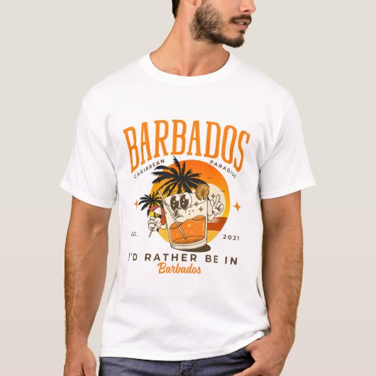 Ich wäre lieber in Barbados T-Shirt (Vorderseite)