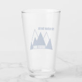 Ich wäre lieber in Bridger Bowl Mountain Glas (Rückseite)