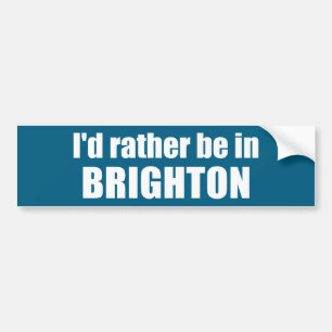 Ich wäre lieber in Brighton Utah Autoaufkleber