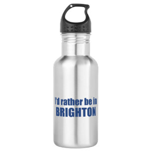 Ich wäre lieber in Brighton Utah Edelstahlflasche